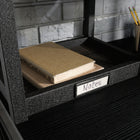 Sauder Foundry Road 72" Desk Hutch - Carbon Oak (1 Box)-5 Years Limited Manufacturer Warranty
