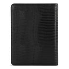 Bugatti Lezard Textured Rind Binder - Vegan Leather - Black (RGB2391BU-BLACK)-2 pen/USB loops