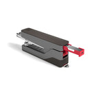TRU RED Premium Half-Strip Desktop Stapler - 30-Sheet Capacity - Grey/Red-Stapler has half-strip capacity and holds 1/4" staples