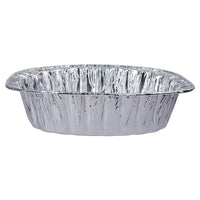 Luciano Aluminum Foil Oval Shaped Deep Roast Pan, 14 x 11 inches, Silver, 36 Pieces-Dimensions: 14"L x 3.25"H x 11"W in Dimensions