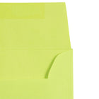 JAM Paper 4bar A1 Envelopes, 3.63 x 5 1/8, Brite Hue Ultra Lime Green, 250 Pack (155438H)-Envelope Size: 3.63" x 5.13"