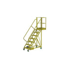 Tri-Arc Unsupported 70" Cantilever Rolling Ladder, Serrated, 71" x 81" (UCU500720242)-Frame Material: Steel