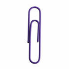 JAM Paper Colored Jumbo 2" Paper Clips - Purple - 3 Packs of 75-Premium paper clips made from high quality vinyl coated steel wire