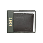 Roots Slimfold Wallet with Removable ID - Chocolate & Black-Removable cardholder