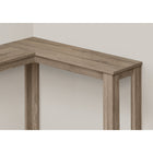 Monarch Specialties 3659 Corner Console Accent Table - Dark Taupe-Assembly required: Illustrated instructions and all hardware are provided for convenience (additional tools may be needed)