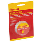 Starrett Measure Stix Steel Measuring Tape With Adhesive Backing, 3/4" x 6', In/Ft. Graduations - 12 Pack-Blade Length: 6'