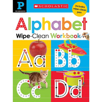 Scholastic Early Learners Wipe-Clean Workbook - Alphabet - Grade Pre-K-Focuses on learning upper and lowercase letters, while encouraging children's development of language