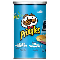 Pringles Flavour Potato Chips - Salt & Vinegar Flavour - 68g - 12 Pack-Salt & Vinegar flavour