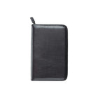 Day-Timer Undated Fresno Vinyl Refillable Day Planner - Black - Portable - 3-3/4" x 6-3/4" - Bilingual-Durable scuff and stain resistant simulated leather (vinyl) cover with a crushed-grain look in black will hold its own in any boardroom