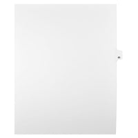 Mark Maker Legal Exhibit Index Tab White Single Tabs, 1/25th Cut, Letter Size, No Holes, Number 85, 25 Pack-White Single Tabs, 1/25th Cut