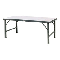 Valleycraft Vari-Tuff Ergonomic Workbenches, 84"W x 28"D, Steel (F87857A3)-Width: 84"