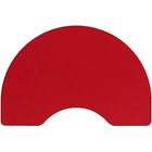 Flash Furniture Mobile 48"W x 96"L Kidney HP Laminate Activity Table - Red-Perfect shape for group learning