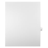 Mark Maker Legal Tabs - Letter Size - White - 1/25th cut - 25 tabs per package - 5 packages Pack - Number 91-White Single Tabs