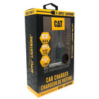 Cat 4.8amp Car Charger with USB Port and 6ft Braided Nylon Apple Certified Lightning Cord-Ultra-rugged reflective cabling