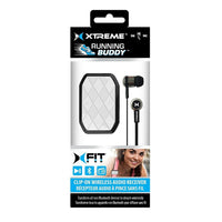 Xtreme XBA9-1006-WHT BT Clip-On Wireless Aux Reciever-Clip on Wireless Audio Receiver, great for headphones, earphones, car & home stereos