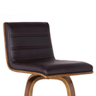 Armen Living Vienna 26" Counter-Height Bar Stool - Brown-Spot Clean