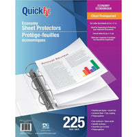 QuickFit Economy Top Load - Sheet Protectors - Clear - 225 Pack-Sheet/ Document Protector
