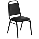 Flash Furniture HERCULES Series Trapezoidal Back Stacking Banquet Chair - Black-500 lb. Weight Capacity