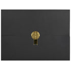 St. James Document/Certificate Holders - Gold Award Seal with Single Gold Ribbon - Black - 5 Pack-Add ceremony, elegance and sincerity to the act of giving recognition