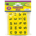 Teacher Created Resources 1-6 Foam Numbered Dice, Grade K-4, 60 Pack-Square edges stop the dice from rolling too far