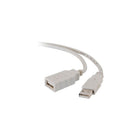 C2G USB 2.0 A Male to A Female Extension Cable, 2m/6.5' White-Extend the distance of your USB A/B cable