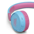 JBL JR310BT Kids Wireless On-Ear Headphones - Blue-Soft padded headband and ear cushions for a feathery fit