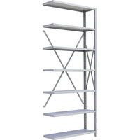 Metalware RK332 Boltless Shelving Unit, 7-Shelves, 36" x 12" x 88", Light Grey-Adjustable shelving system that provides high strength, yet economical storage capacity for your needs