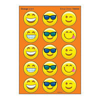 Trend Enterprises Emoji Cheer/Orange Stinky Stickers (T-83433)-Incentive Chart/Pad Stickers