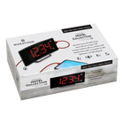 Marathon Watch Curved Display LED Clock with Dual Alarm and USB Charging Port - Black-Sleek modern design: Curved shape creates optimal viewing angle and unique appearance