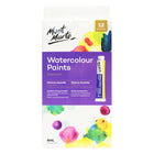 Mont Marte Watercolour Paint Set - 8ml - 12 Assorted Colours-12 premium watercolour paints