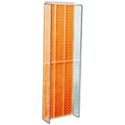 Azar Displays 44" x 14" Pegboard Powerwing Display, Orange (700350-ORG)-For use with wall pegboard or slat wall