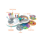 Crayola Spin and Spiral Art Station-Paper plates can be used as disk refills.