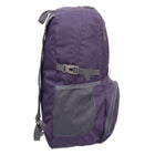 Nicci Foldable Backpack - Purple-Wide shoulder straps and auxiliary belts