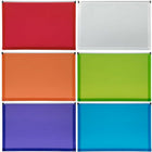 JAM Paper Plastic Envelopes with Zip Closure - Legal Booklet - 9 1/2" x 14 1/2" - Assorted - 6 Pack-Plastic Envelopes with Zipper Closure , Colour: Red, Clear, Orange, Lime Green, Purple, Blue