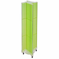 Azar Displays Plastic Pegboard Floor Display Pinwheel, 13.5" x 60", Green (700461-GRE)-Made from plastic pegboard