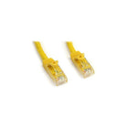 StarTech N6PATCH7YL 7' Cat 6 Snagless Patch Cable, Yellow-RJ-45 Male connector on both sides for dependable network connectivity