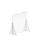 Azar Displays Acrylic Cashier Shield - 23.5"W x 31.5"H - Clear - 2 Pack-Dimensions: 23.5" x 31.5"