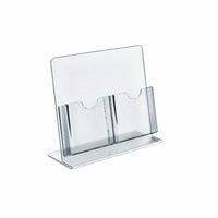 Azar Displays Counter Brochure Holders, 2 Tri-Fold Pockets, 2 Pack (222975-2 PACK)-Great literature display for restaurant menus, hotel concierge desks & hotel registration