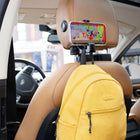 Travelon Headrest Hook and Phone Clip - Black/Silver-Hook holds grocery bag, jacket, umbrella, handbag, water bottle, toys, or baby supplies