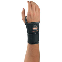Ergodyne ProFlex 4010 Double Strap Wrist Support, Large, Black (70026)-Double strap Wrist Support, Right-handed