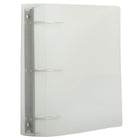 JAM Paper Plastic 3 Ring Binder, 3 Inch, Clear, 2 Pack (821T3clg)-Finish: groove