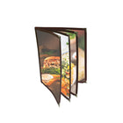 Futech 8-View Menu Holder BUR 8-1/2"W x 11"H, Burgundy, 10 Pack-Trim Colour: Burgundy
