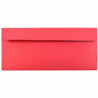 JAM Paper #10 Business Coloured Recycled Envelopes with Peel and Seal Closure - 4 1/8" x 9 1/2" - Red Recycled - 100 Pack-Quantity: 100 envelopes per pack