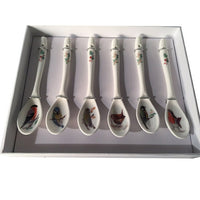 Roy Kirkham Set of 6 Teaspoons, Garden Birds-Made in England by Roy Kirkham