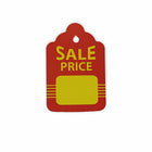 Eddie's Small Sale Price Stringless Tags - 1-3/4" x 1-7/8" - Red & Yellow - 1000 Tags/Boxes - 2 Boxes/Pack-Stringless Tags