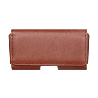 General Supply Goods + Co Universal Swivel Holster - Cognac-Horizontal vegan leather holster