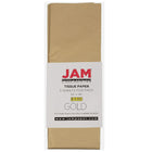 JAM Paper Tissue Paper, Gold Flat, 15 Pack (7335485g)-Gold flat