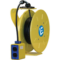 Lind Equipment LE9000 Series Heavy-Duty Cord Reels, Single Outlet, 15 A, 30' Cord-Adjustable cable guide arm (12 positions)