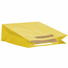 Jam Paper Heavy Duty Die Cut Glossy Gift Bags with Rectangular Handle - Large - 15" x 5 1/2" x 15" - Yellow - 3 Pack-Made of heavy duty material, these bags will stand up to the heaviest gift!