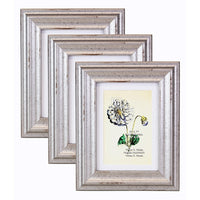 kieragrace KG Jean Photo Frame - 5" x 7", Distressed Metal Effect Wood, 3 Pack-Bevelled distressed metal effect wood photo frame, 5x7”, set of 3